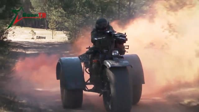 ベラルーシ軍はPKM機関銃を搭載した戦闘三輪車をテストしています