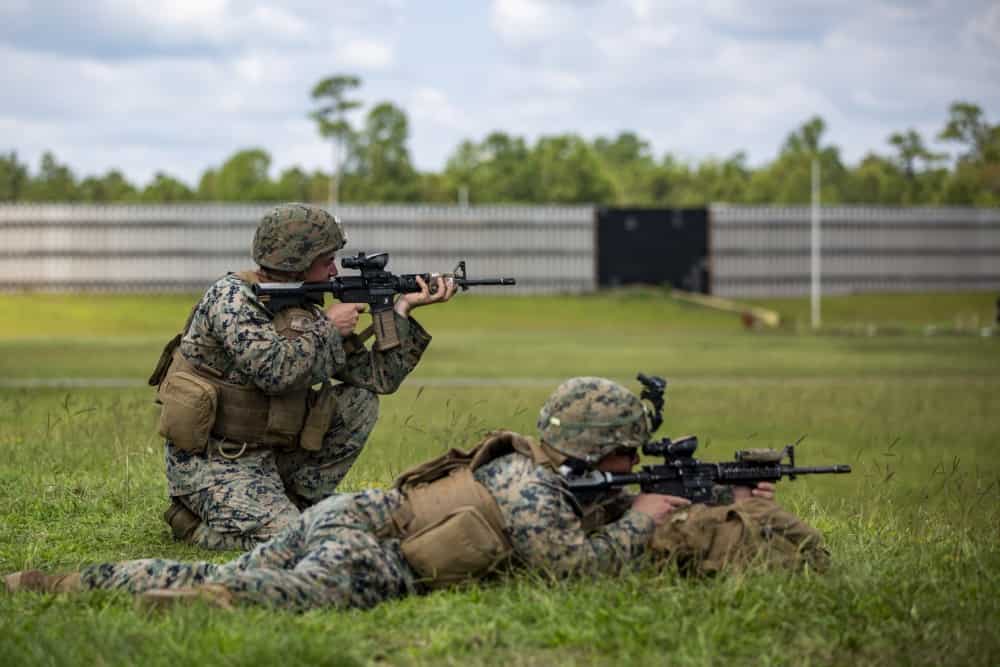 米海兵隊の射撃技能によるライフル資格ARQ