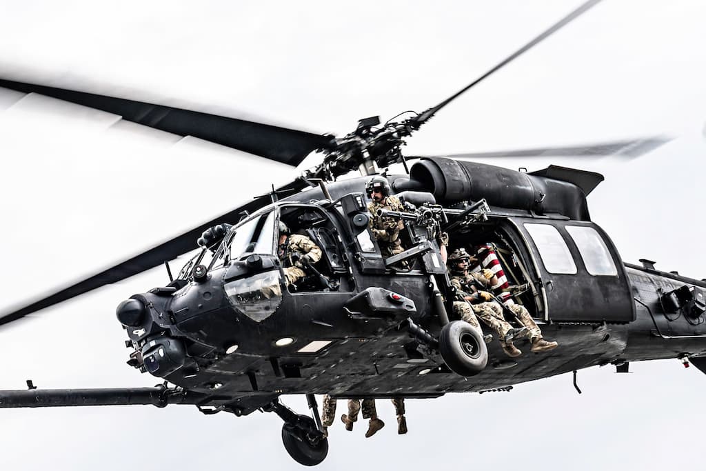 特殊部隊仕様のMH-60Mブラックホークヘリ