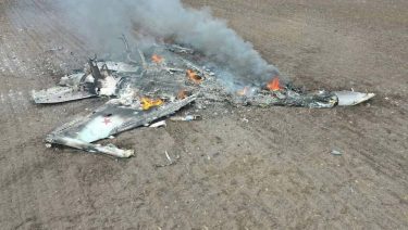 ウクライナ領内でSu-35戦闘機が初めて撃墜された